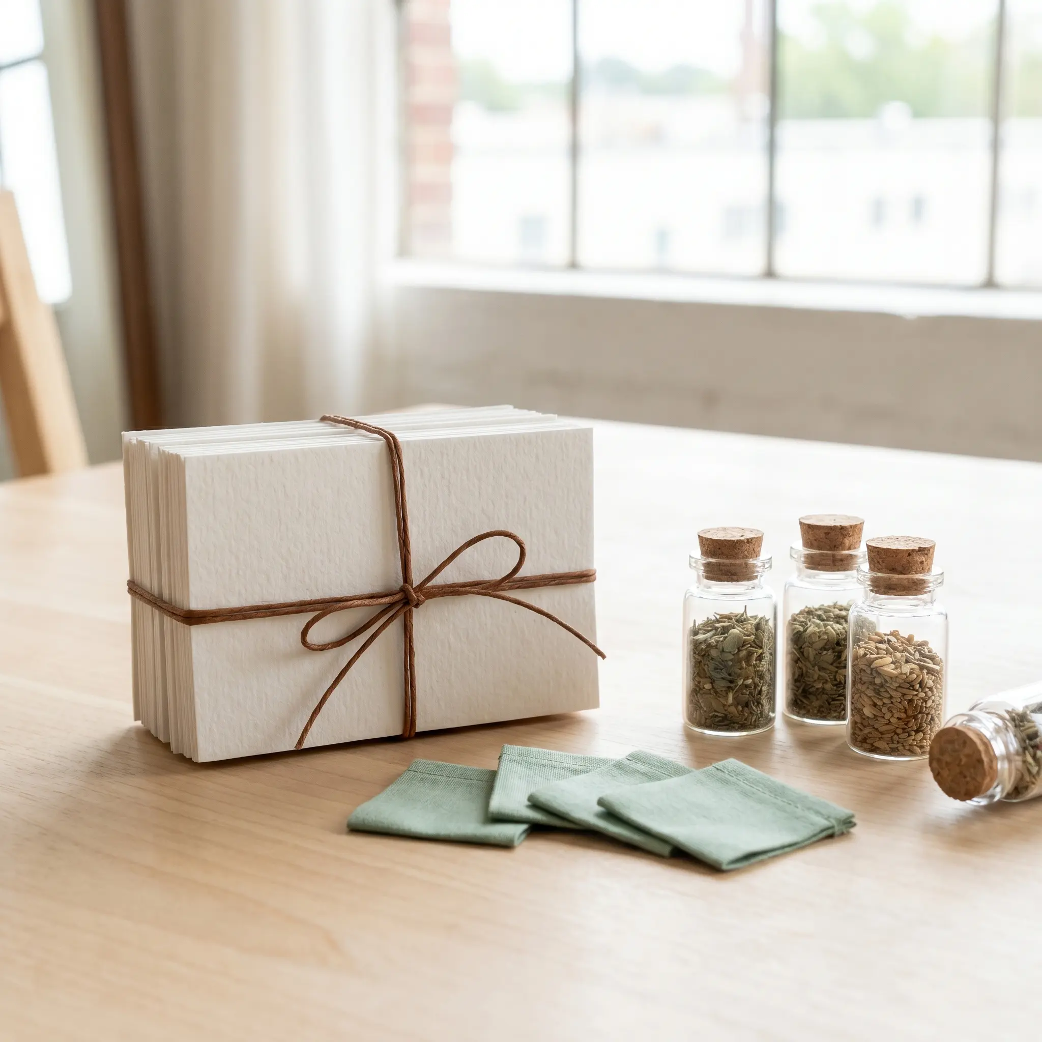 Blank modular Mepoa field cards with soft tags and small containers